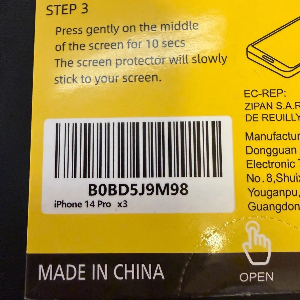 NEW'C Tempered Glass Screen Protector APPLE IPHONE 14 PRO 3x